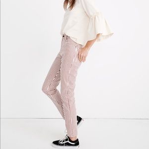 Madewell High-Rise Slim Boyjean in Luca Stripe